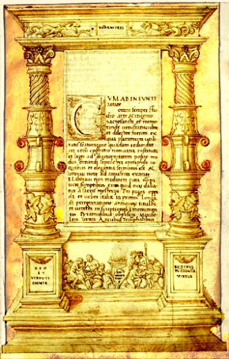 Frontispiece of the famous 