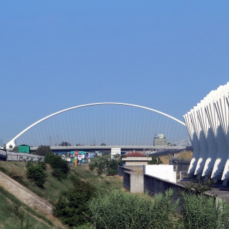 Railway Station and Bridge by Santiago C|...