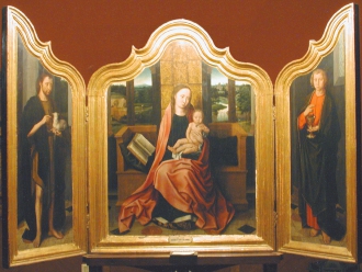 Triptych by unknown Flemish artist