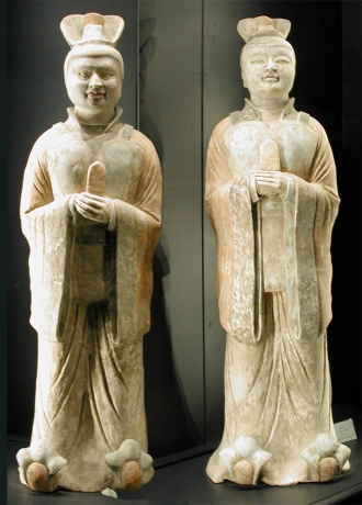 Due figure di dignitari, Cina - Dinastia|...